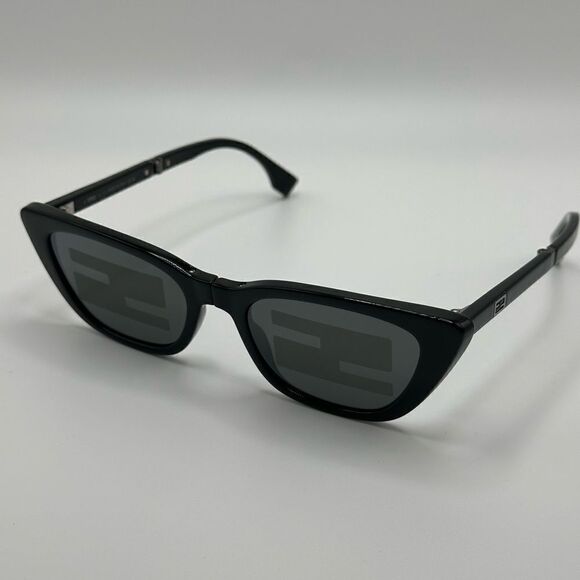 FENDI Sunglasses FE40089I 5301C Shiny Black/Smoke Mirror Pattern NEW main image 10